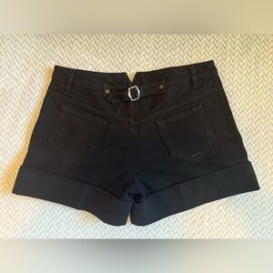 Prada Black Denim Sailor Shorts